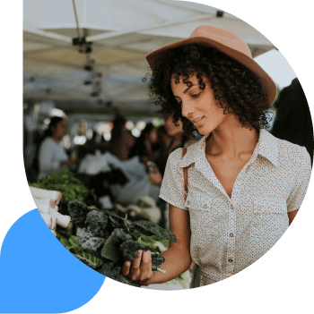 A lady at a market