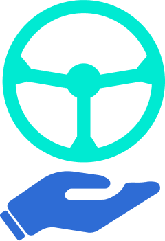 Steering wheeil icon