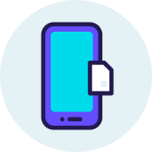 A mobile phone icon