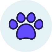 An icon of a paw